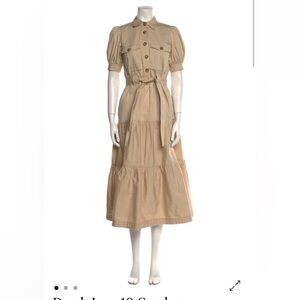 10 Crosby Derek Lam Tan Midi Dress